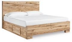 Hyanna King Panel Bed with 2 Side Storage