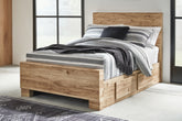Diamond Furniture - Ashley Furniture - Hyanna Full Panel Bed with 1 Side Storage - Full Panel Bed with 1 Side Storage - B1050B25