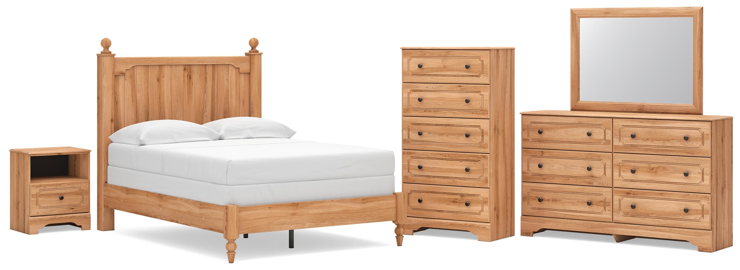 Diamond Furniture - Ashley Furniture - Aleaport Full Panel Bed, Dresser, Mirror, Chest and Nightstand - Full Panel Bed, Dresser, Mirror, Chest and Nightstand - PCB1075B11