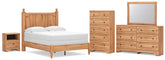 Diamond Furniture - Ashley Furniture - Aleaport Full Panel Bed, Dresser, Mirror, Chest and Nightstand - Full Panel Bed, Dresser, Mirror, Chest and Nightstand - PCB1075B11