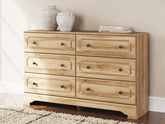 Diamond Furniture - Ashley Furniture - Aleaport Dresser - Six Drawer Dresser - PCB1075-31