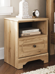 Diamond Furniture - Ashley Furniture - Aleaport Nightstand - One Drawer Night Stand - PCB1075-91