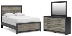Diamond Furniture - Ashley Furniture - Broachmyn Full Panel Bed, Dresser and Mirror - Full Panel Bed, Dresser and Mirror - PCB1118B11