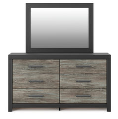 Broachmyn Twin Bookcase Bed, Dresser and Mirror