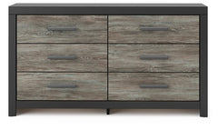 Broachmyn Queen Bookcase Panel Bed, Dresser and Nightstand
