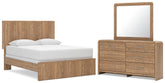 Diamond Furniture - Ashley Furniture - Gramburg Queen Panel Bed, Dresser and Mirror - Queen Panel Bed, Dresser and Mirror - PCB1121B7