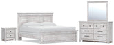 Diamond Furniture - Ashley Furniture - Makidern King Panel Bed, Dresser and Nightstand - King Panel Bed, Dresser and Nightstand - PCB1171B41