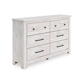 Diamond Furniture - Ashley Furniture - Makidern Dresser - Six Drawer Dresser - PCB1171-31