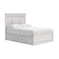 Makidern Full Panel Bed with Storage