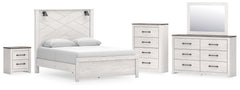 Gerridan Queen Panel Bed, Dresser, Mirror, Chest and Nightstand