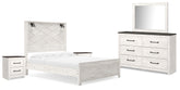 Diamond Furniture - Ashley Furniture - Gerridan Queen Panel Bed, Dresser, Mirror, and 2 Nightstands - Queen Panel Bed, Dresser, Mirror, and 2 Nightstands - B1190B17