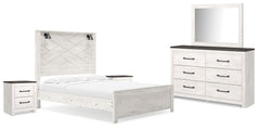 Diamond Furniture - Ashley Furniture - Gerridan Queen Panel Bed, Dresser, Mirror, and 2 Nightstands - Queen Panel Bed, Dresser, Mirror, and 2 Nightstands - B1190B17