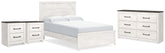 Diamond Furniture - Ashley Furniture - Gerridan Queen Panel Bed, Dresser and 2 Nightstands - Queen Panel Bed, Dresser and 2 Nightstands - B1190B38