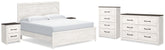 Diamond Furniture - Ashley Furniture - Gerridan King Panel Bed, Dresser, Chest and 2 Nightstands - King Panel Bed, Dresser, Chest and 2 Nightstands - B1190B27