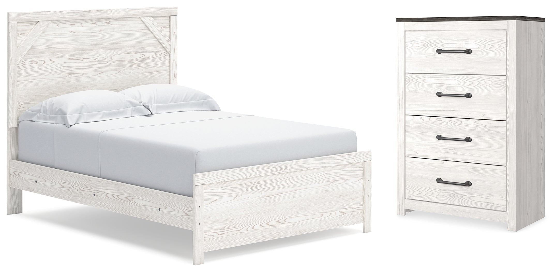 Diamond Furniture - Ashley Furniture - Gerridan Full Panel Bed and Chest - Full Panel Bed and Chest - B1190B36