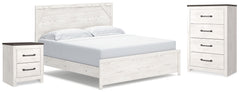 Diamond Furniture - Ashley Furniture - Gerridan King Panel Bed, Chest and Nightstand - King Panel Bed, Chest and Nightstand - B1190B35