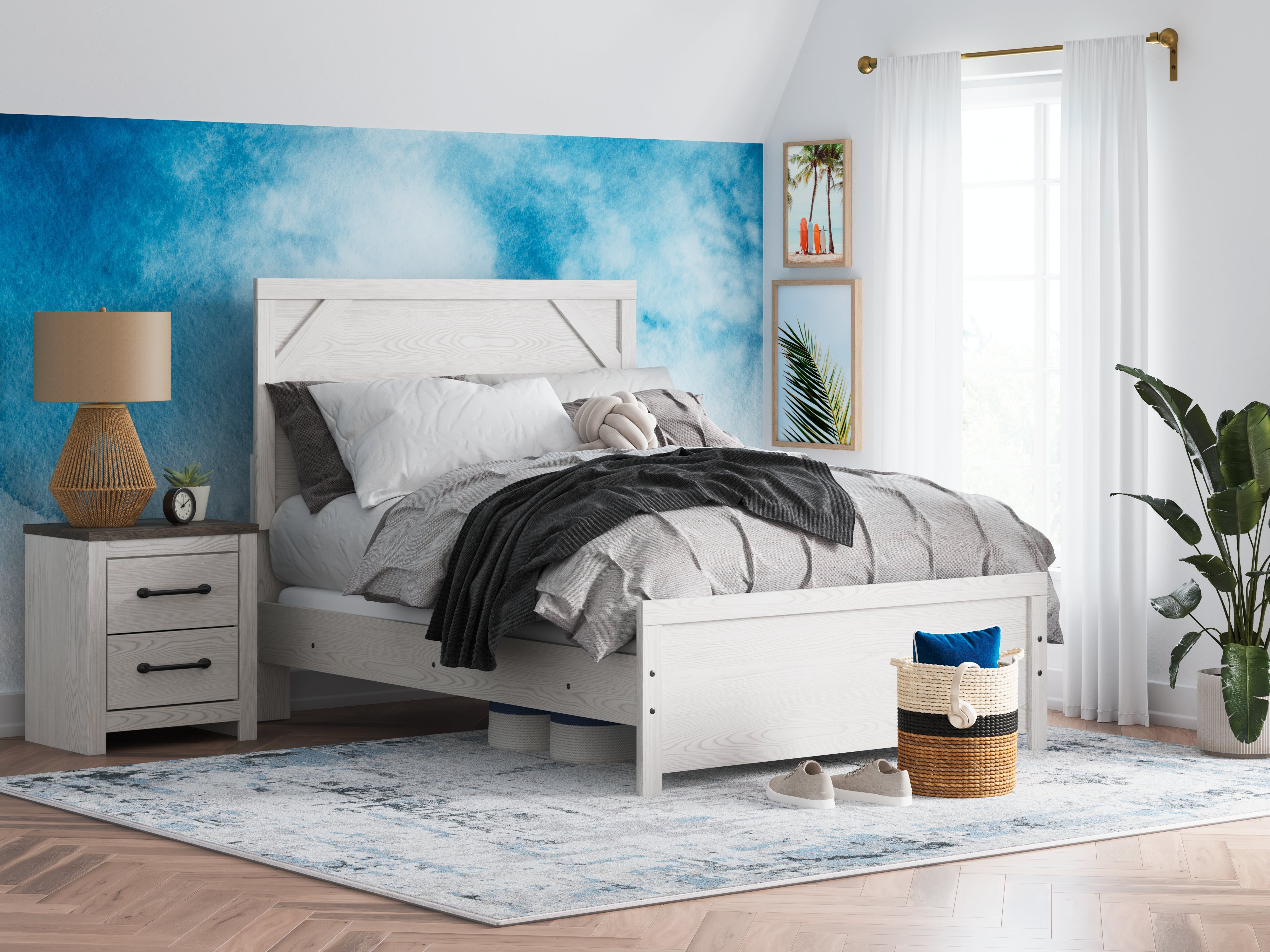 Diamond Furniture - Ashley Furniture - Gerridan Full Panel Bed - Full Panel Bed - B1190B4