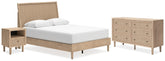 Diamond Furniture - Ashley Furniture - Cielden Queen Panel Bed, Dresser and Nightstand - Queen Panel Bed, Dresser and Nightstand - B1199B12