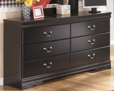 Diamond Furniture - Ashley Furniture - Huey Vineyard Dresser - Six Drawer Dresser - B128-31