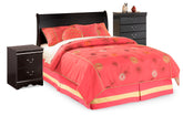 Diamond Furniture - Ashley Furniture - Huey Vineyard Full Sleigh Headboard, Chest and Nightstand - Full Sleigh Headboard, Chest and Nightstand - B128B34