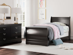 Diamond Furniture - Ashley Furniture - Huey Vineyard Twin Sleigh Bed - Twin Sleigh Bed - B128B5