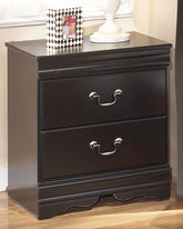 Diamond Furniture - Ashley Furniture - Huey Vineyard Nightstand - Two Drawer Night Stand - B128-92
