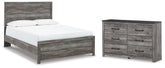 Diamond Furniture - Ashley Furniture - Bronyan Queen Panel Bed and Dresser - Queen Panel Bed and Dresser - B1290B11