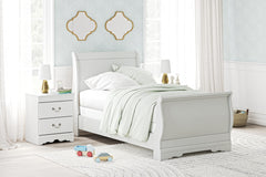 Diamond Furniture - Ashley Furniture - Anarasia Twin Sleigh Bed - Twin Sleigh Bed - B129B1