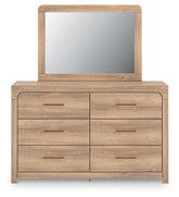 Diamond Furniture - Ashley Furniture - Kinlanni Dresser and Mirror - Dresser and Mirror - PCB1360B1