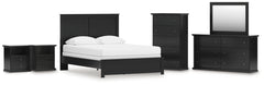 Diamond Furniture - Ashley Furniture - Maribel Queen Panel Bed, Dresser, Mirror, Chest and 2 Nightstands - Queen Panel Bed, Dresser, Mirror, Chest and 2 Nightstands - B138B76