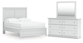 Diamond Furniture - Ashley Furniture - Bostwick Shoals Full Panel Bed, Dresser and Mirror - Full Panel Bed, Dresser and Mirror - B139B48