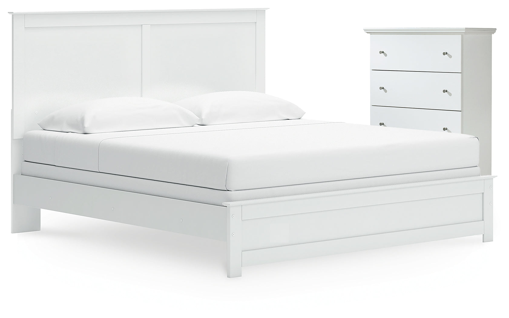 Diamond Furniture - Ashley Furniture - Bostwick Shoals King Panel Bed and Chest - King Panel Bed and Chest - B139B63