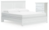 Diamond Furniture - Ashley Furniture - Bostwick Shoals King Panel Bed and Chest - King Panel Bed and Chest - B139B63