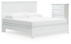 Diamond Furniture - Ashley Furniture - Bostwick Shoals King Panel Bed and Chest - King Panel Bed and Chest - B139B63