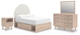 Diamond Furniture - Ashley Furniture - Arloster Full Panel Storage Bed, Dresser, Mirror and Nightstand - Full Panel Storage Bed, Dresser, Mirror and Nightstand - PCB1566B17