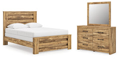 Diamond Furniture - Ashley Furniture - Maystonna Queen Panel Bed, Dresser and Mirror - Queen Panel Bed, Dresser and Mirror - PCB1580B5