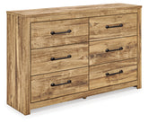 Diamond Furniture - Ashley Furniture - Maystonna Dresser - Six Drawer Dresser / Brown - PCB1580-31