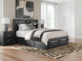 Diamond Furniture - Ashley Furniture - Stabotta Queen Bookcase Bed with Storage - Queen Bookcase Bed with Storage - PCB1755B7