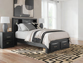 Diamond Furniture - Ashley Furniture - Stabotta Full Bookcase Storage Bed - Full Bookcase Storage Bed - PCB1755B2