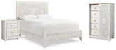 Diamond Furniture - Ashley Furniture - Paxberry Queen Panel Bed, Chest and Nightstand - Queen Panel Bed, Chest and Nightstand - B181B28
