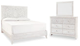 Diamond Furniture - Ashley Furniture - Paxberry King Panel Bed, Dresser and Mirror - King Panel Bed, Dresser and Mirror - B181B9