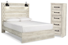 Diamond Furniture - Ashley Furniture - Cambeck Queen Panel Bed and Chest - Queen Panel Bed and Chest - B192B121