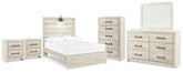 Diamond Furniture - Ashley Furniture - Cambeck Full Panel Bed, Dresser, Mirror, Chest and 2 Nightstands - Full Panel Bed, Dresser, Mirror, Chest and 2 Nightstands - B192B126