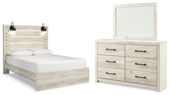 Diamond Furniture - Ashley Furniture - Cambeck Queen Panel Bed, Dresser and Mirror - Queen Panel Bed, Dresser and Mirror - B192B22