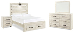 Diamond Furniture - Ashley Furniture - Cambeck Full Panel Bed, Dresser, Mirror and Nightstand - Full Panel Bed, Dresser, Mirror and Nightstand - B192B77
