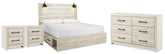 Diamond Furniture - Ashley Furniture - Cambeck King Panel Storage Bed, Dresser and 2 Nightstands - King Panel Storage Bed, Dresser and 2 Nightstands - B192B118
