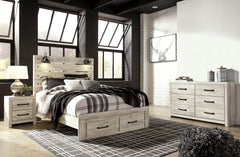 Diamond Furniture - Ashley Furniture - Cambeck Queen Panel Storage Bed, Dresser and Nightstand - Queen Panel Storage Bed, Dresser and Nightstand - B192B73