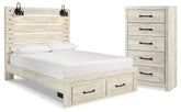 Diamond Furniture - Ashley Furniture - Cambeck Queen Panel Storage Bed and Chest - Queen Panel Storage Bed and Chest - B192B142
