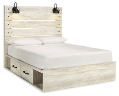 Cambeck Queen Panel Bed with Storage, Chest and Nightstand