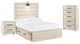 Diamond Furniture - Ashley Furniture - Cambeck Full Panel Bed with Storage, Chest and Nightstand - Full Panel Bed with Storage, Chest and Nightstand - B192B95